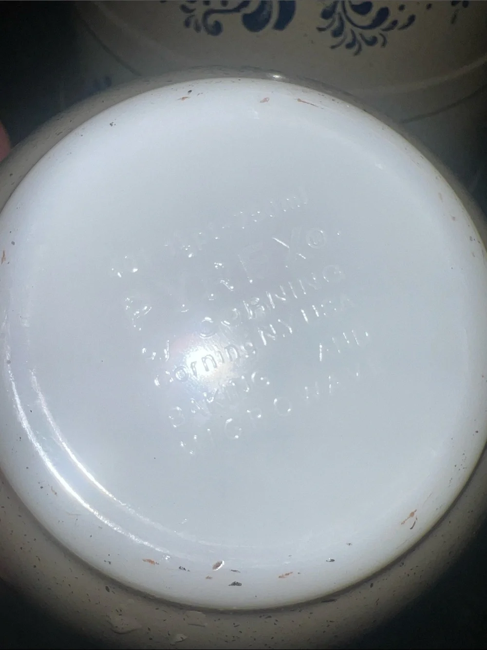 Pyrex set three